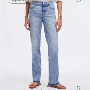Madewell Mid rise 90a straight Barbosa wash